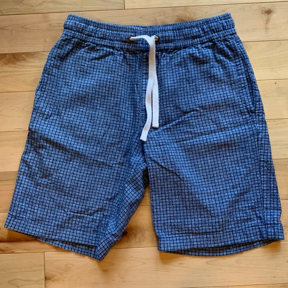 J. Crew Blue Linen Stadium Short Size Small